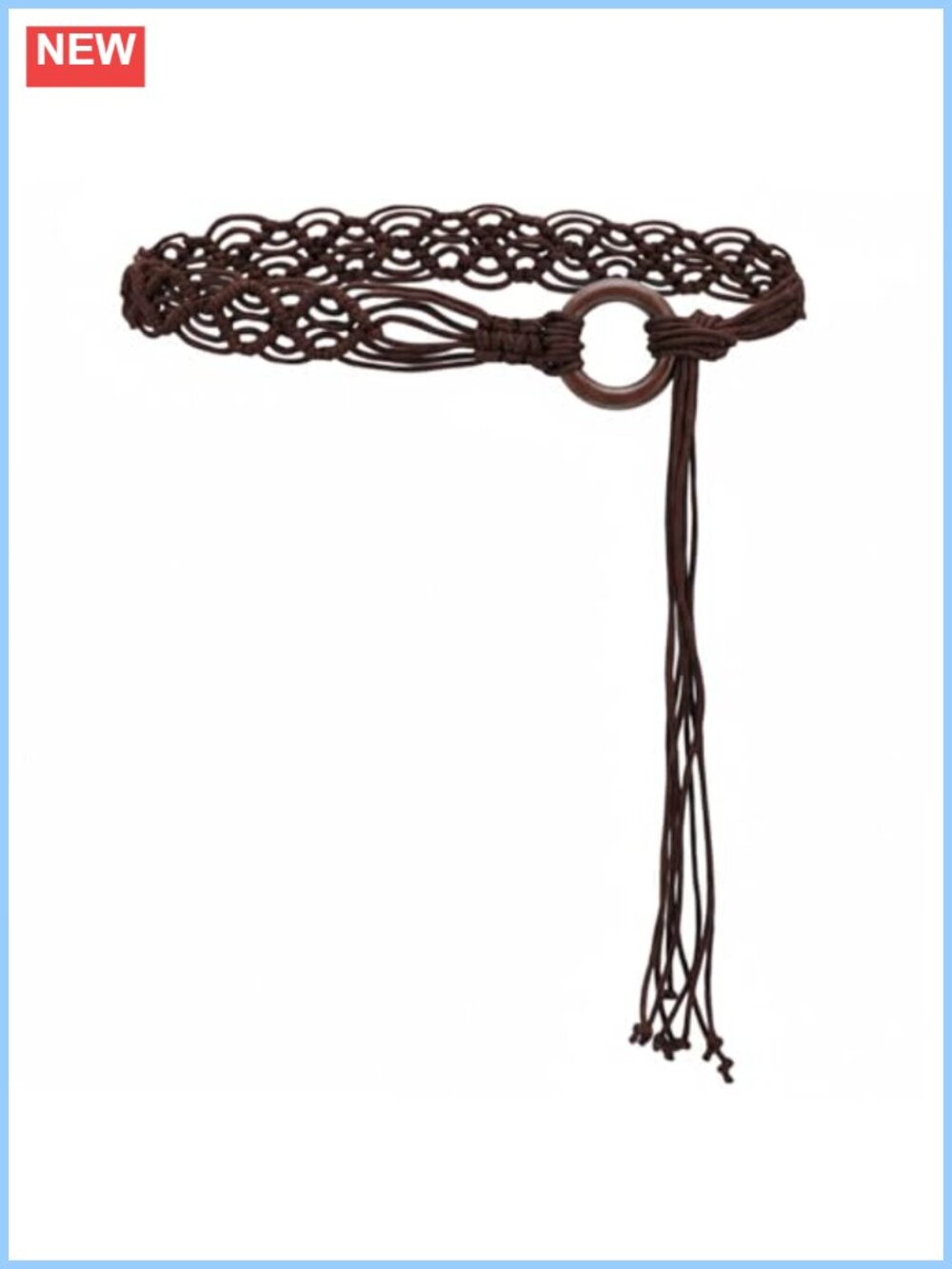 Boho Woven Braided Belt Beaded Tassel for Women